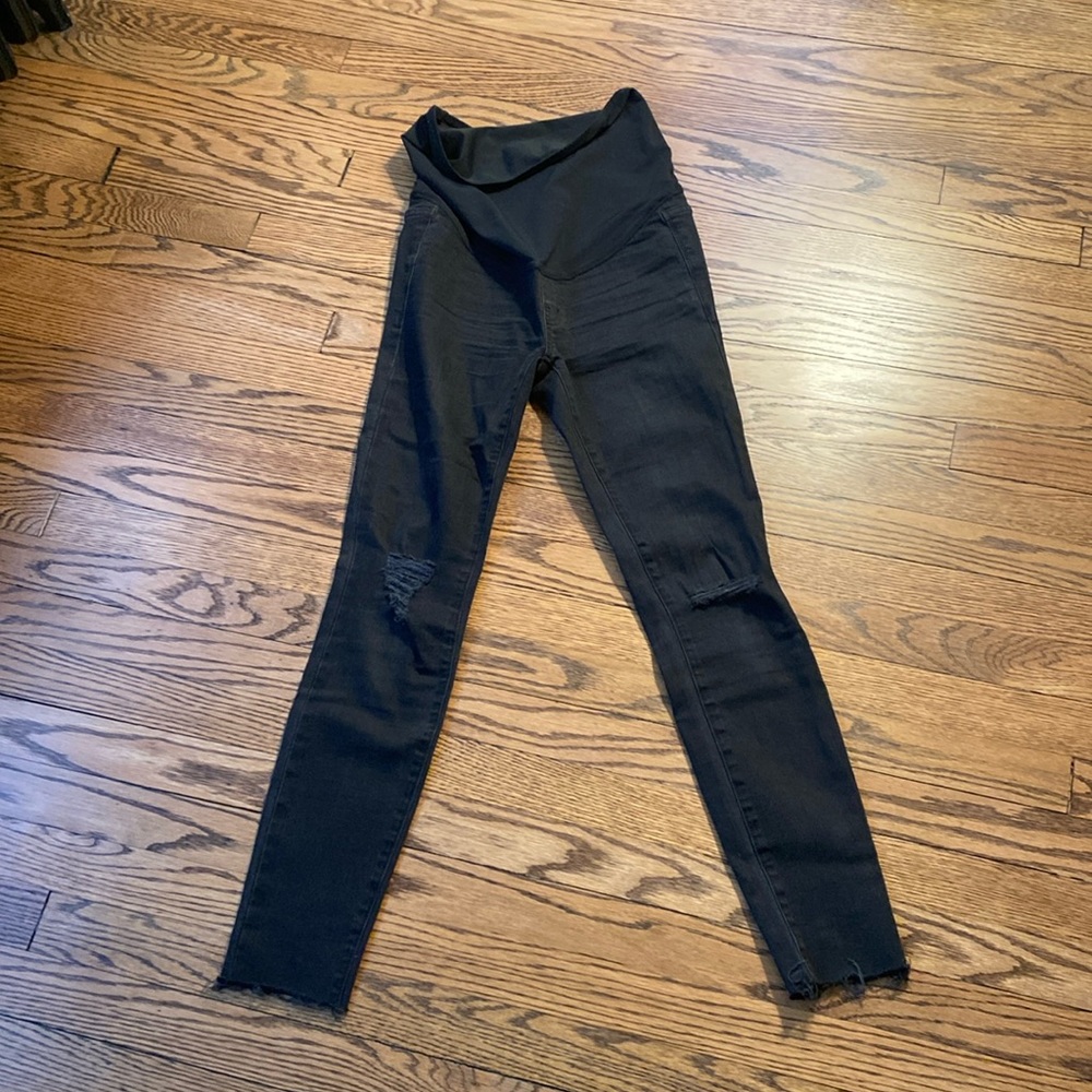 Madewell black maternity jeans